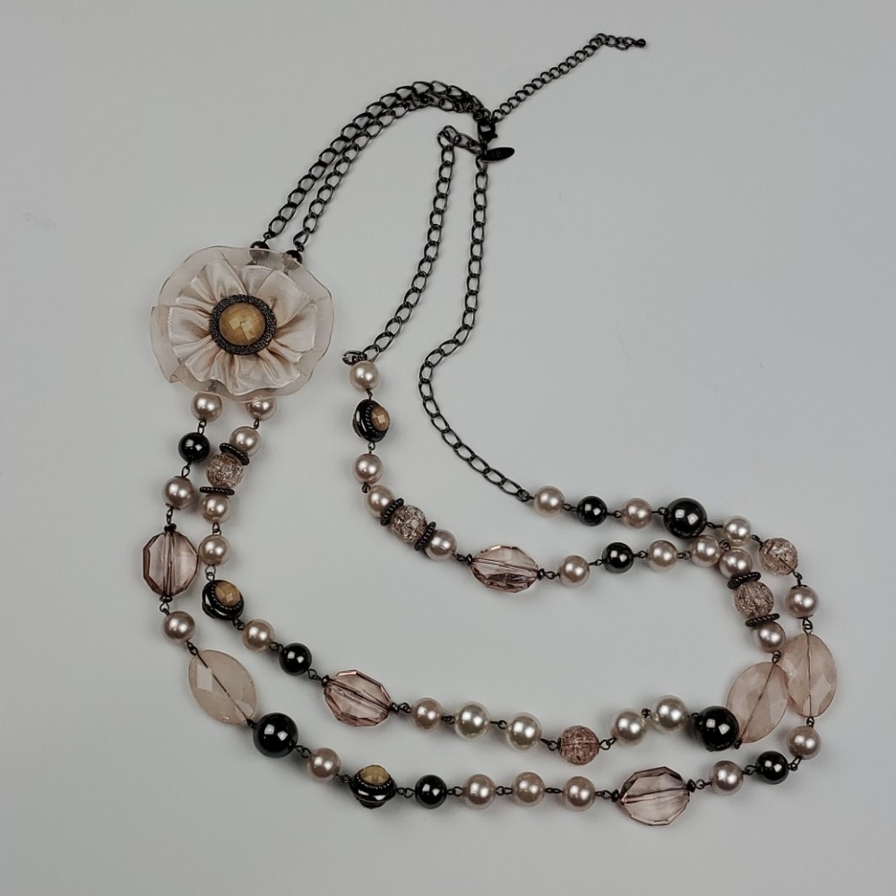 Soft pink Double Necklace